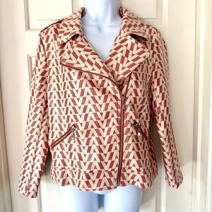 NWOT Madison Checkered Moto Zipper Blazer Jacket